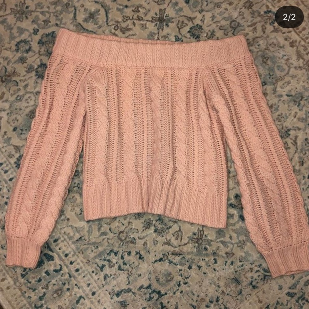 off the shoulder sweater